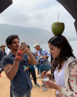 On the sets of the movie Khaali Peeli