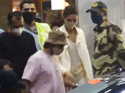 Ranveer Singh and Deepika Padukone spotted at the airport