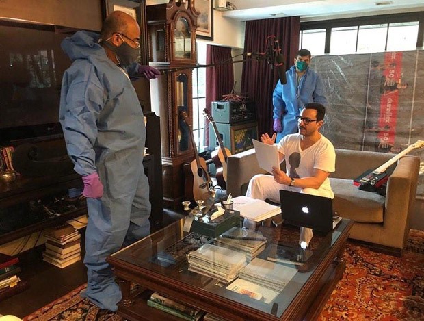 Saif Ali Khan dubs for his next web series which is being helmed by Ali Abbas Zafar