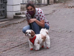 Sophie Choudry spotted with her pet dog