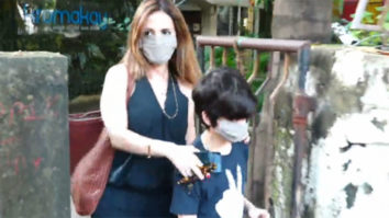 Sussanne Khan spotted at Kromakay salon in Juhu