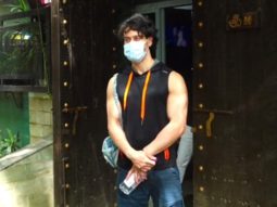 Tiger Shroff spotted at Aadesh Shrivastava’s dubbing studio