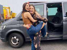 Vaani Kapoor and Huma Qureshi share happy pictures from Bellbottom set 