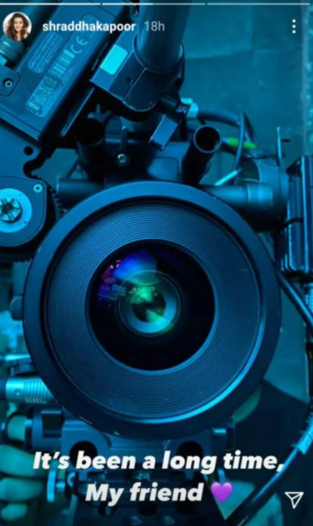 Shraddha Kapoor resumes work after six months; shows her excitement by sharing the picture of a camera on sets 