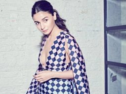 Alia Bhatt slays in a Georges Hobeika checkered dress with a plunging neckline