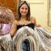 Bigg Boss 14’s toofani senior Hina Khan celebrates 10 million followers on Instagram with balloons and cake