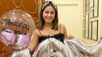 Bigg Boss 14’s toofani senior Hina Khan celebrates 10 million followers on Instagram with balloons and cake