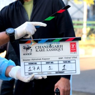On The Sets Of The Movie Chandigarh Kare Aashiqui