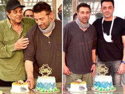 Dharmendra shares photos from Sunny Deol’s 64th birthday celebrations with Bobby & Karan Deol
