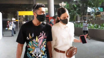 Gauahar Khan and Zaid Darbar spotted at Airport
