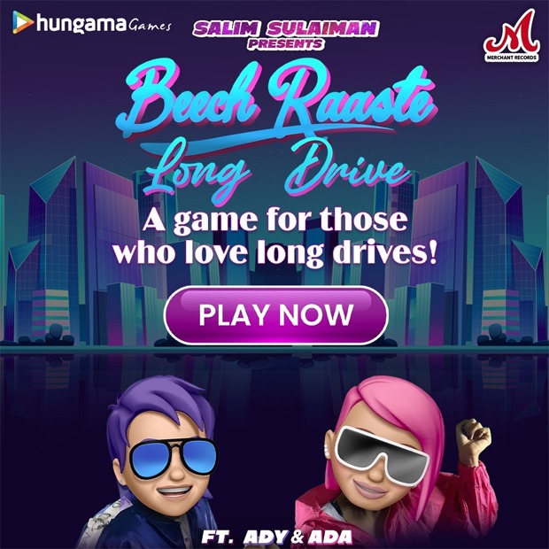Hungama launches Beech Raaste Long Drive car racing game to celebrate Salim Sulaiman's latest track