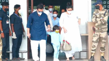 Kareena, Saif and Taimur spotted at Airport