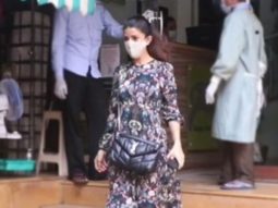 Nimrat Kaur spotted leaving pet clinic in Bandra