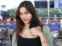 Saiee Manjrekar spotted at Airport