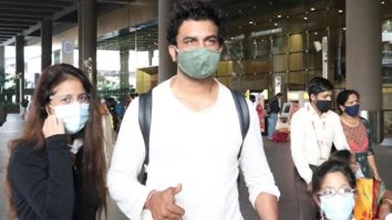 Sharad Kelkar with family spotted at Airport