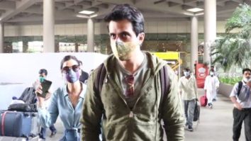 Sonu Sood snapped with his wife at the airport