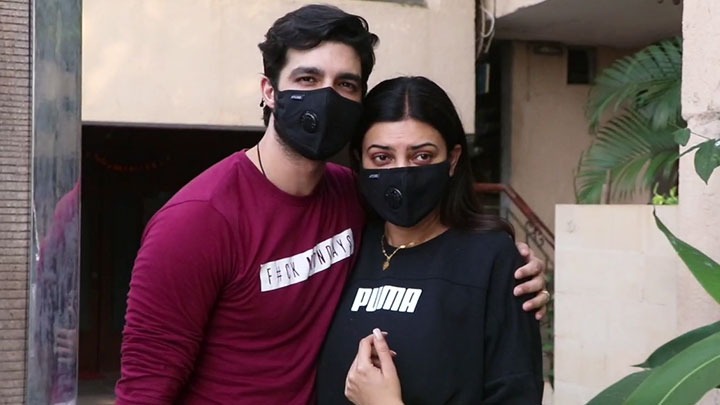 Sushmita Sen with boyfriend Rohman Shawl spotted in Bandra