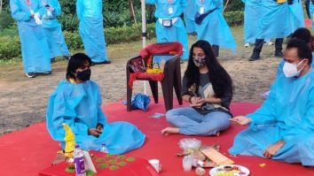Vidya Balan resumes shoot for Sherni in Madhya Pradesh, shares pictures from the set