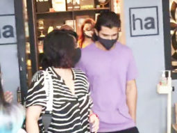 Vijay Devarkonda and Charmi Kaur spotted at Hakim Alim salon Bandra
