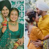 Check Out: Neha Kakkar and Rohanpreet Singh wear matching outfits for their mehendi and Haldi ceremony 