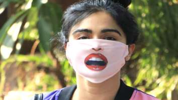 Adah Sharma’s quirky mask with red parted lips gets heads turning