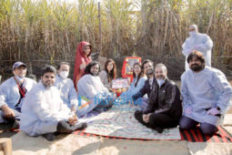 On the sets of the movie Chhorii