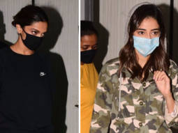 Deepika Padukone and Ananya Panday spotted at Gateway of India post-shoot