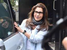 Dimple Kapadia spotted at Tip and Toe Nail Spa Juhu