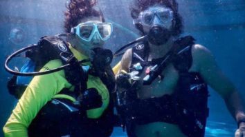 Farhan Akhtar asks Shibani Dandekar to breathe with him, see their scuba diving pictures from Maldives vacay