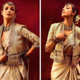 GOLDEN AFFAIR! Malaika Arora looks majestic in ethnic fusion Tarun Tahiliani ensemble