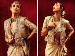 GOLDEN AFFAIR! Malaika Arora looks majestic in ethnic fusion Tarun Tahiliani ensemble