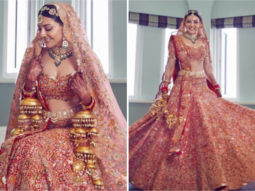 Kajal Aggarwal is a regal bride in a radiant Anamika Khanna lehenga that took almost a month to create