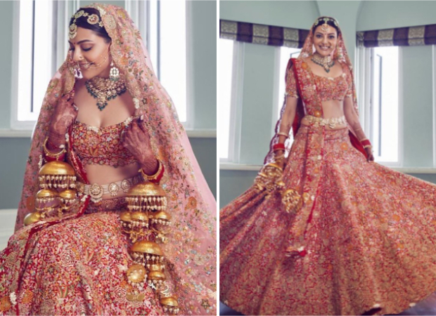 Kajal Aggarwal is a regal bride in a radiant Anamika Khanna lehenga that took almost a month to create Kajal Aggarwal is a regal bride in a radiant Anamika Khanna lehenga that took almost a month to create