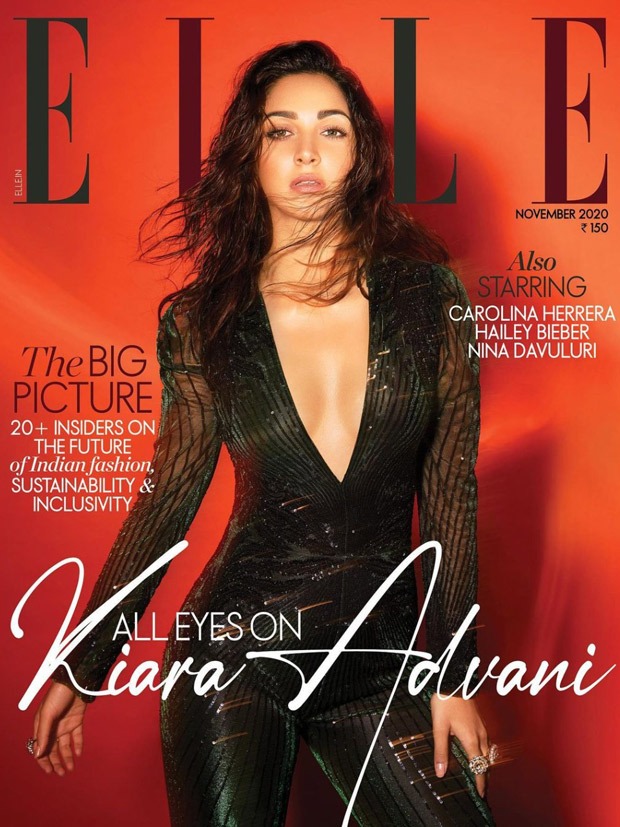 Kiara Advani looks bewitching in plunging neckline sequin jumpsuit as she raises the glam quotient on the cover of Elle India 