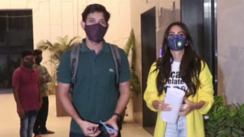Kriti Kharbanda and Vikrant Massey spotted post shoot in Andheri