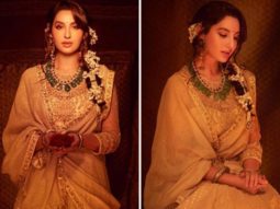 Nora Fatehi is captivating and regal in traditional Tarun Tahiliani lehenga during Diwali