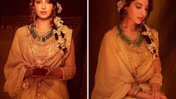 Nora Fatehi is captivating and regal in traditional Tarun Tahiliani lehenga during Diwali