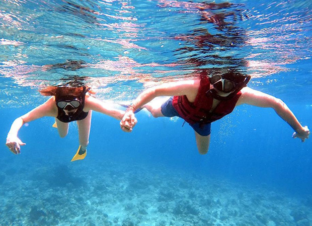 PICTURES Kajal Aggarwal and Gautam Kitchlu go snorkeling on their honeymoon