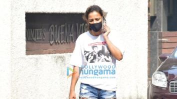 Photos: Aisha Sharma snapped with her pet in Bandra