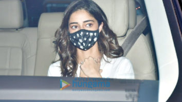 Photos: Ananya Panday, Siddhant Chaturvedi and Rajat Kapoor snapped during a shoot in Bandra