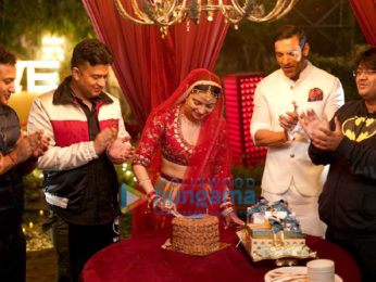 Photos: Divya Khosla Kumar celebrates her birthday on the sets of Satyameva Jayate 2 with Bhushan Kumar, John Abraham and Milap Zaveri!