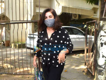 Photos: Farah Khan snapped outside a salon in Juhu