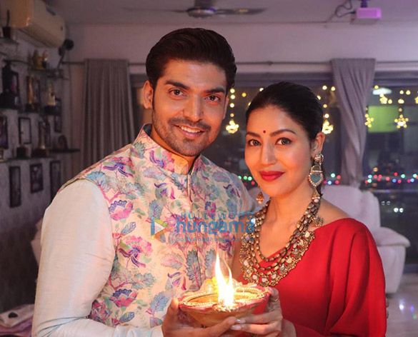 Photos: Gurmeet Choudhary and Debina Bonnerjee celebrate Diwali at home