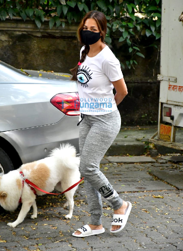 Photos: Malaika Arora snapped with her pet in Bandra Photos: Malaika Arora snapped with her pet in Bandra