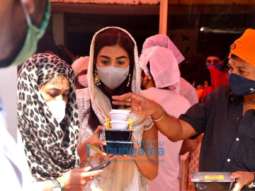 Photos: Pooja Hegde spotted outside Gurudwara for Gurpurab in Santacruz