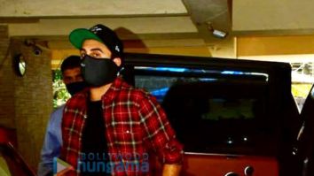 Photos: Ranbir Kapoor spotted at a dubbing studio