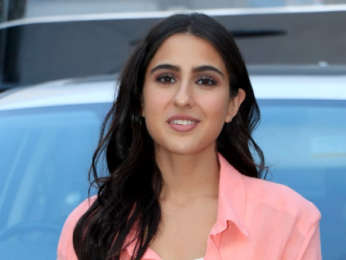 Photos: Sara Ali Khan snapped while promoting Coolie No. 1 at Mehboob Studios