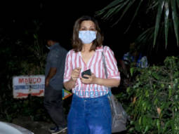Photos: Sonali Bendre snapped after a shoot in Bandra