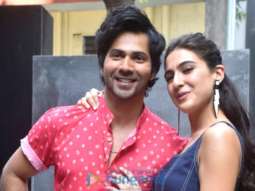 Photos: Varun Dhawan, Sara Ali Khan, Jaaved Jaaferi and others snapped at Coolie No.1 promotions