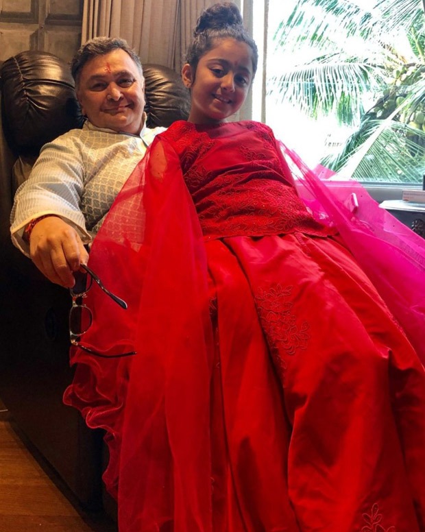 Riddhima Kapoor Sahni shares a photo of Rishi Kapoor and her daughter Samara, misses her father this Diwali 